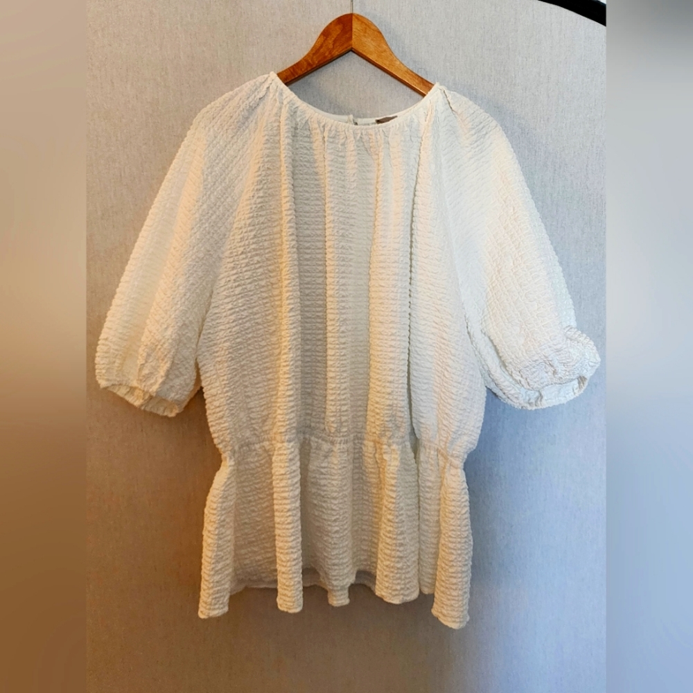 ASOS Curve puff sleeve top